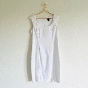 White House Black Market White Fitted Dress 🤍